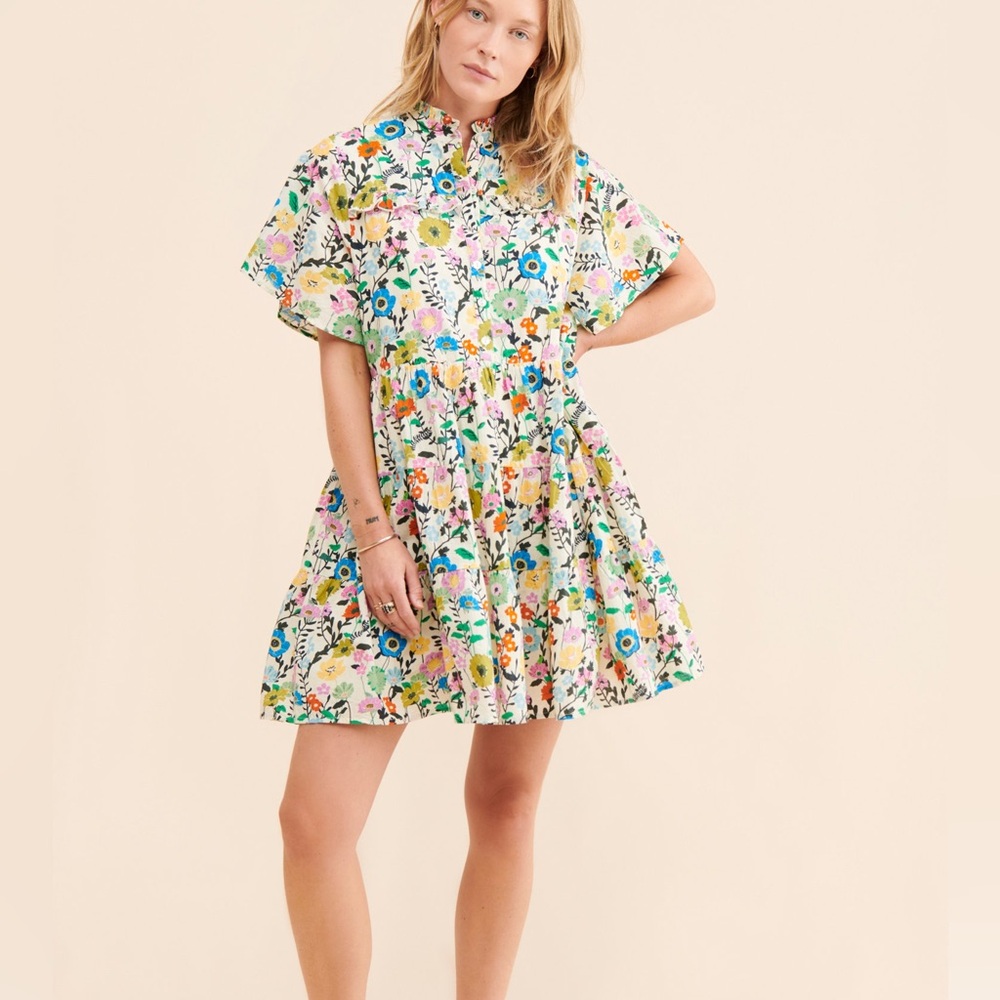 Vibeka Ruffle Mini Dress Ro’s Garden - Picture 3 of 4